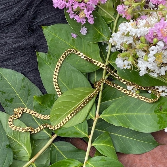 NWT Adornia 14k Gold Vermeil Cuban Chain Link Necklace - Picture 8 of 14